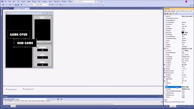 TETRIS ALGORİTMASI -- C# ile Tetris dersleri 8. bölüm: Game Over ve New Game Eklentileri смотреть онлайн