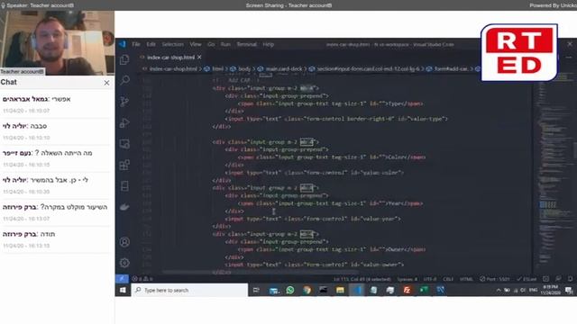 JAVASCRIPT Find Element - מכללת RTG