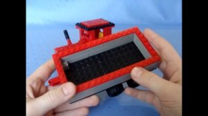 Трактор из лего! с культиватором и прицепом!