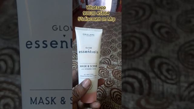 Oriflame Glow essential Mask & scrub..Face glow product review...