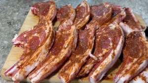 Баранину Хочется Кушать Всегда! Шашлык из Ребер баранины на Мангале для семейного застолья!