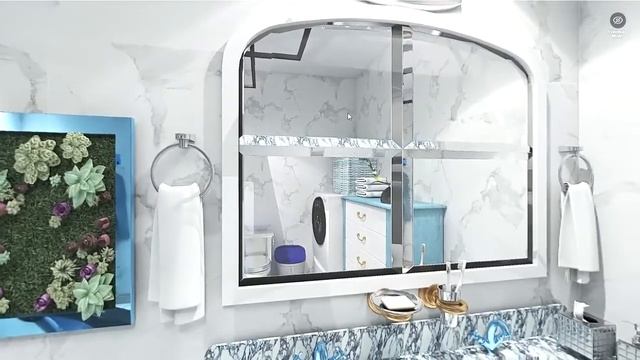 Ванная в голубых тонах. смотреть онлайн