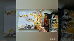 Рисуем  золотую осень ?акварелью.