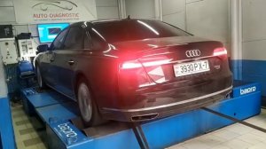 Ауди А8 Д4 на диностенде/Audi A8 D4 3.0Tfsi at dyno..