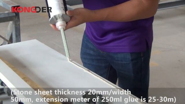 Seamless bonding quartz stone adhesive，high strength Kongder adhesive смотреть онлайн