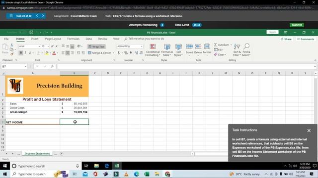 Excel MidTerm Exam | Cengage MindTAP | New_Perspectives_Excel2019 | Module 5-7_SAM_Capstone_Project