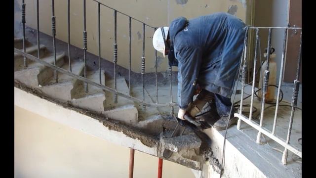 Резка бетона цепной пилой смотреть онлайн