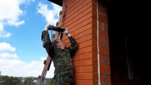 Козырек своими руками, часть 2. Установка!