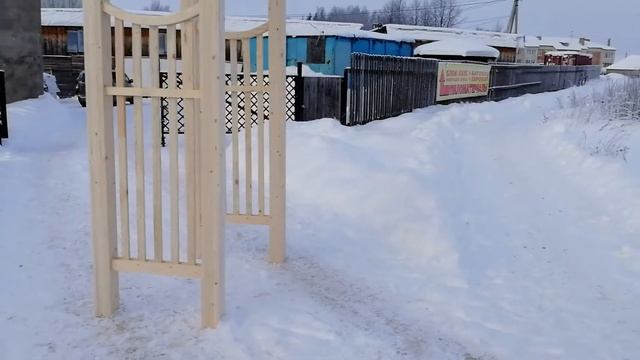 Арка пергола деревянная садовая