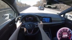 2021 VW Golf 8 GTI 245 PS TOP SPEED AUTOBAHN DRIVE POV