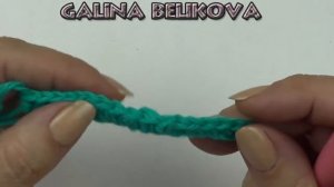 Столбик без накида на воздушной петле