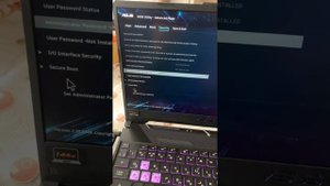 Asus fx506lh установка windows 10, загрузка с флешки