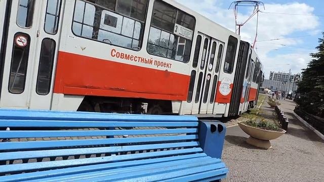 Калининград Königsberg. Трамвай у Южного вокзала