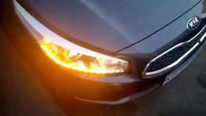 KIA SEED установка гибких ходовых огней на кристалах(ДХО) с динамическим поворотником часть 2