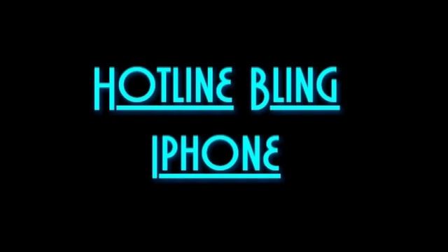 Hotline Bling Iphone RINGTONE remix смотреть онлайн