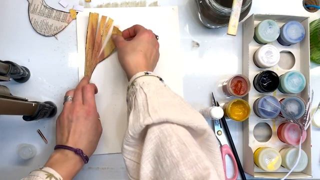 Птица ИЗО , коллаж , урок изо, дрозд, мастер класс