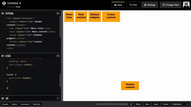 CSS Grid Layout Tutorial: Grid Areas