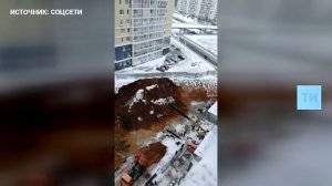 На стройке в Челнах обвалился грунт