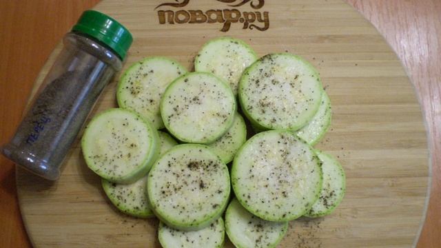 Кабачки, жаренные кружочками