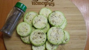 Кабачки, жаренные кружочками