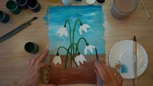 Подснежник рисунок для детей. Как нарисовать подснежники Как нарисовать весну весенние цветы рисуно