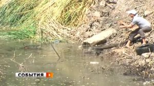 Очистка пруда у санатория «Фрунзенец»