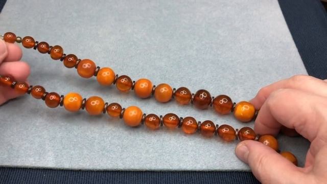 Бусы из янтаря. Переделка украшений для Аллы. Часть 3. смотреть онлайн