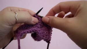 Коса из 18 петель, Объёмная коса спицами, коса вверх, видеоурок, мастер-класс, вяжем вместе