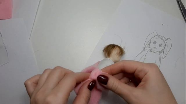 DIY| Малыш - зайка своими руками. Кукла для дочки. Часть 2