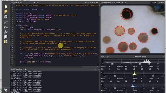 Circle Detection w/ the OpenMV Cam M7 смотреть онлайн