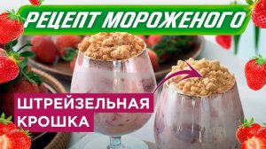 Рецепт вкуснейшего мороженого со штрейзельной крошкой! Сделай в соковыжималке ??