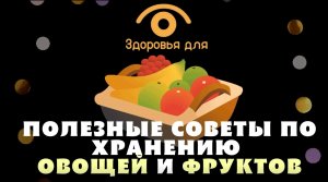 Полезные советы по хранению овощей и фруктов