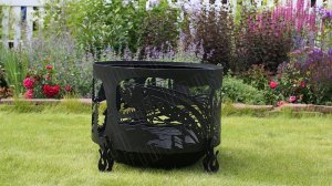 Обзор дизайнерской костровой чаши "Охота и рыбалка" от компании Fire-House