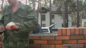 Кладка карниза клинкерным кирпичом - [schoolmasterkladki]