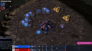 StarCraft 2: 8x DRONE DROP Spine Crawler Rush?! (uThermal vs Mixu)