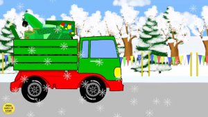 Зелёный грузовик, зелёный цвет. Развивающие мультики для детей