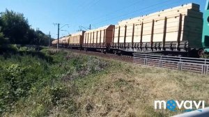 ВЛ80с-1458/2104 с грузовым на перегоне Толоконцево-Н.Новгород.