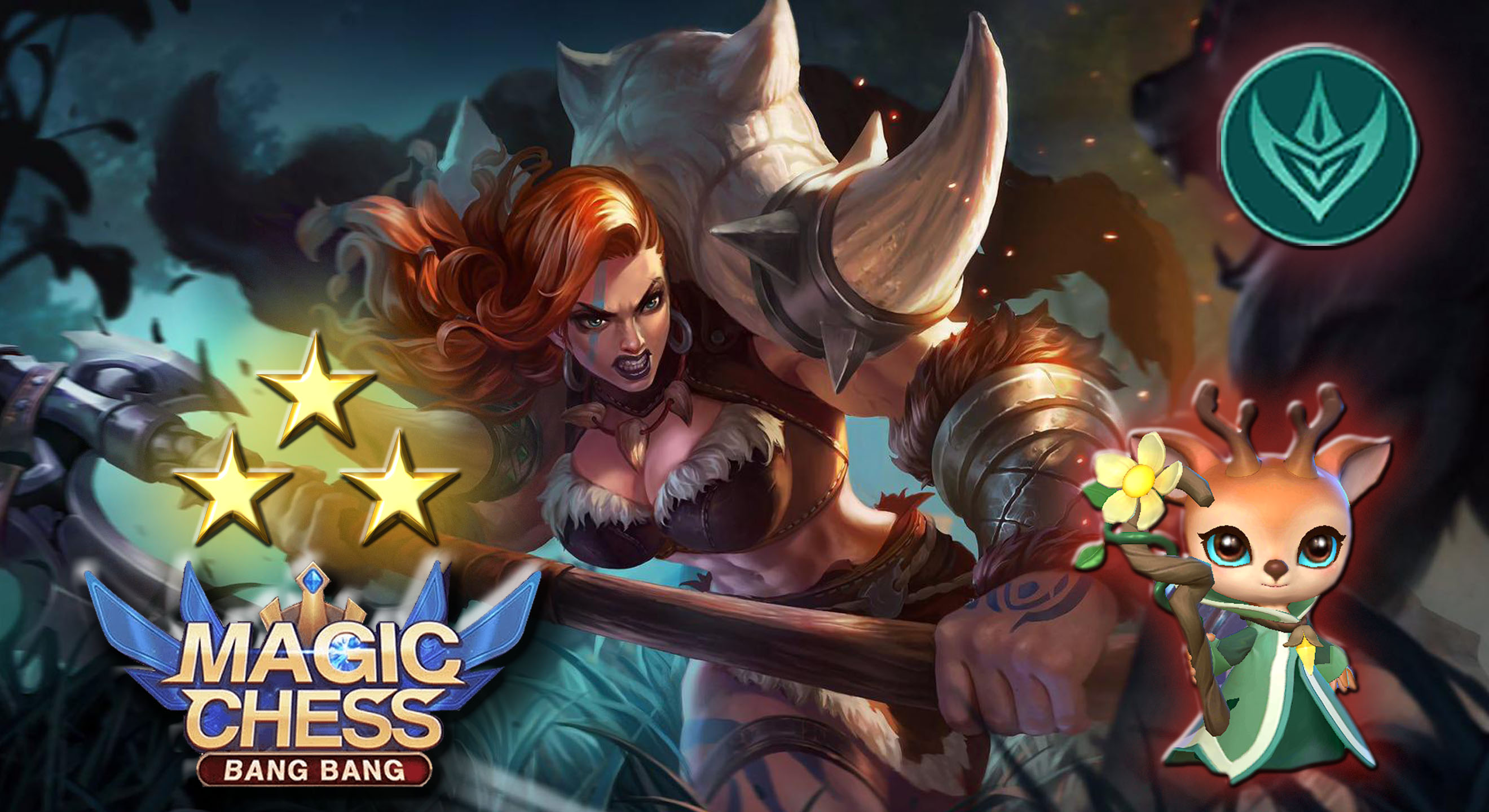 Стражи три победы, Ева против Линга, Евы, Тарца, Магические шахматы, Mobile Legends, Magic chess