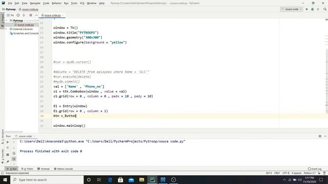 Using DATABASE with Tkinter | Delete Record from Table [2020] Ep 15