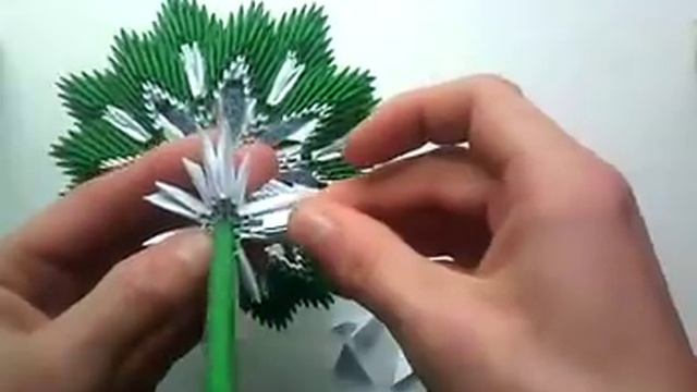 Модульное оригами Елка (пошаговая инструкция)