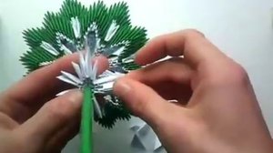 Модульное оригами Елка (пошаговая инструкция)