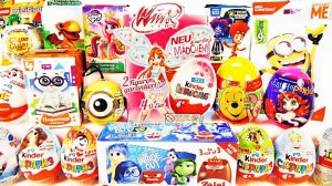 25 Киндер Сюрпризов, Unboxing Kinder Surprise ФИКСИКИ,Барбоскины,ВИНКС,Маша и Медведь,ПОНИ,Смешарики