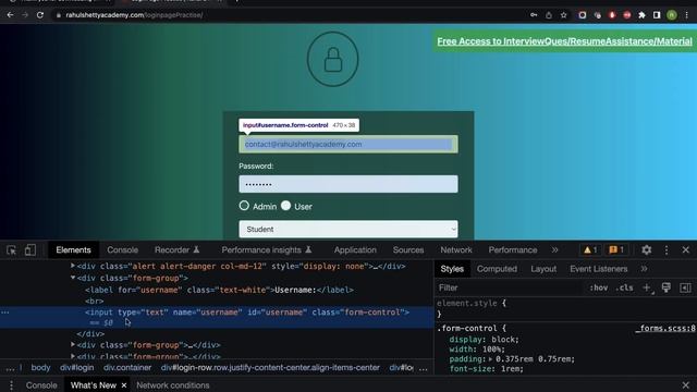changing an inspect element with selenium java... Aqua IDE- Test Automation Editor for Selenium needs - Inspect ...