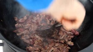 Бефстроганов в казане / говядина по-строгановски