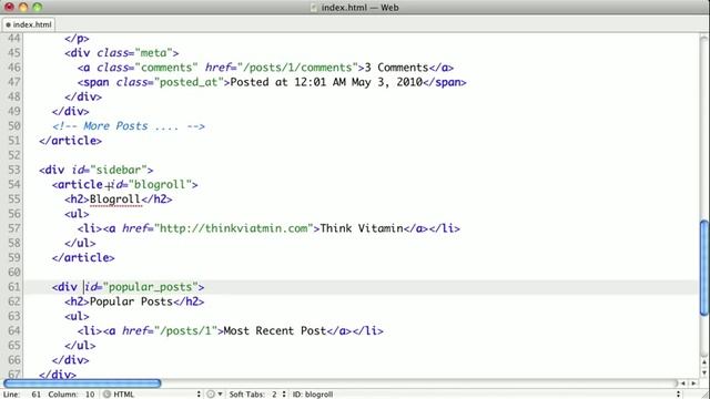HTML5 Training Course: Basic - Articles, Sections, and Asides