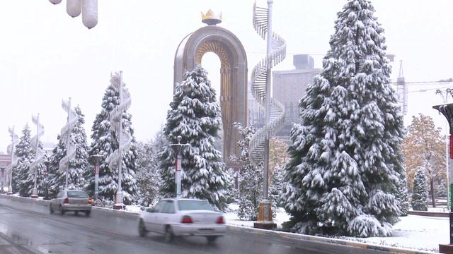 снег в Душанбе смотреть онлайн