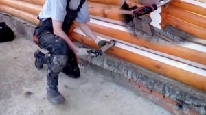 Герметизация деревянного дома Аккумуляторный герметизатор