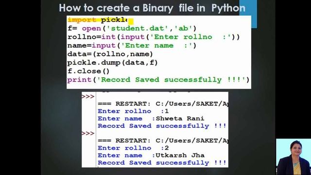 Binary Files in Python #pythonforclass12 #pythonforbeginners #pythontutorial #pythonprogramming
