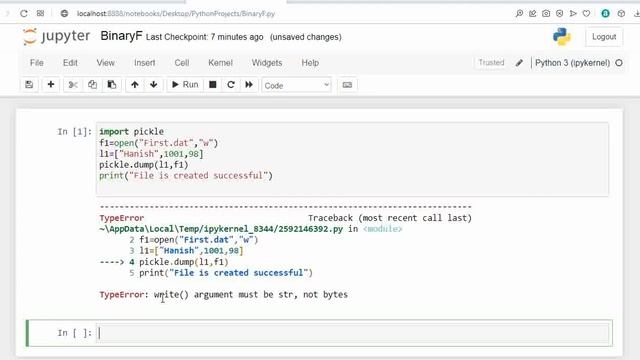 How to create a binary file in python смотреть онлайн
