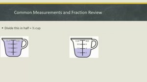 measuring cups fraction review